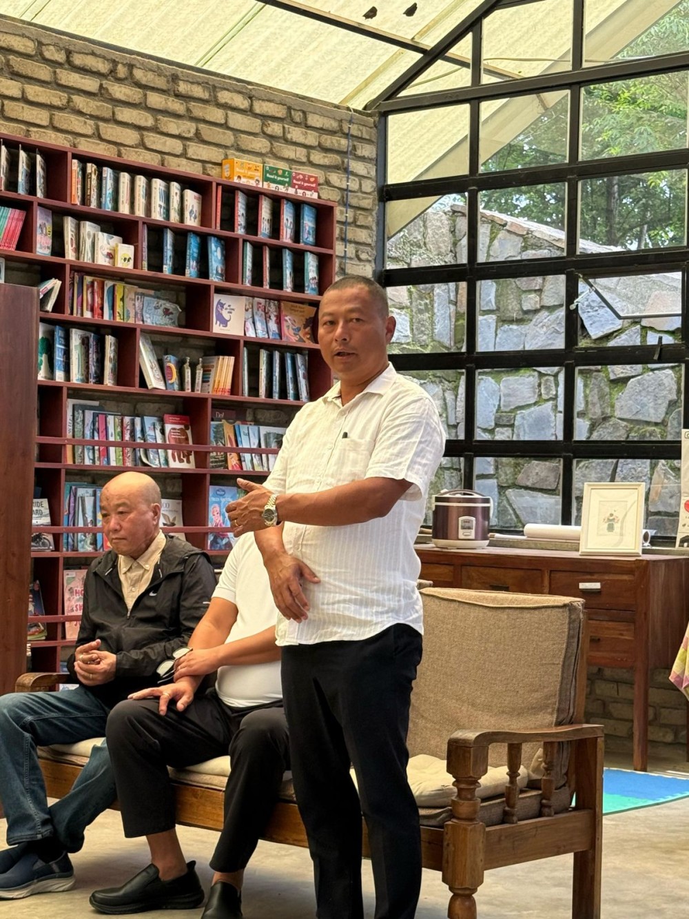 School Education Advisor Dr. Kekhrie Yhome during the inauguration of Badze Leshüki.